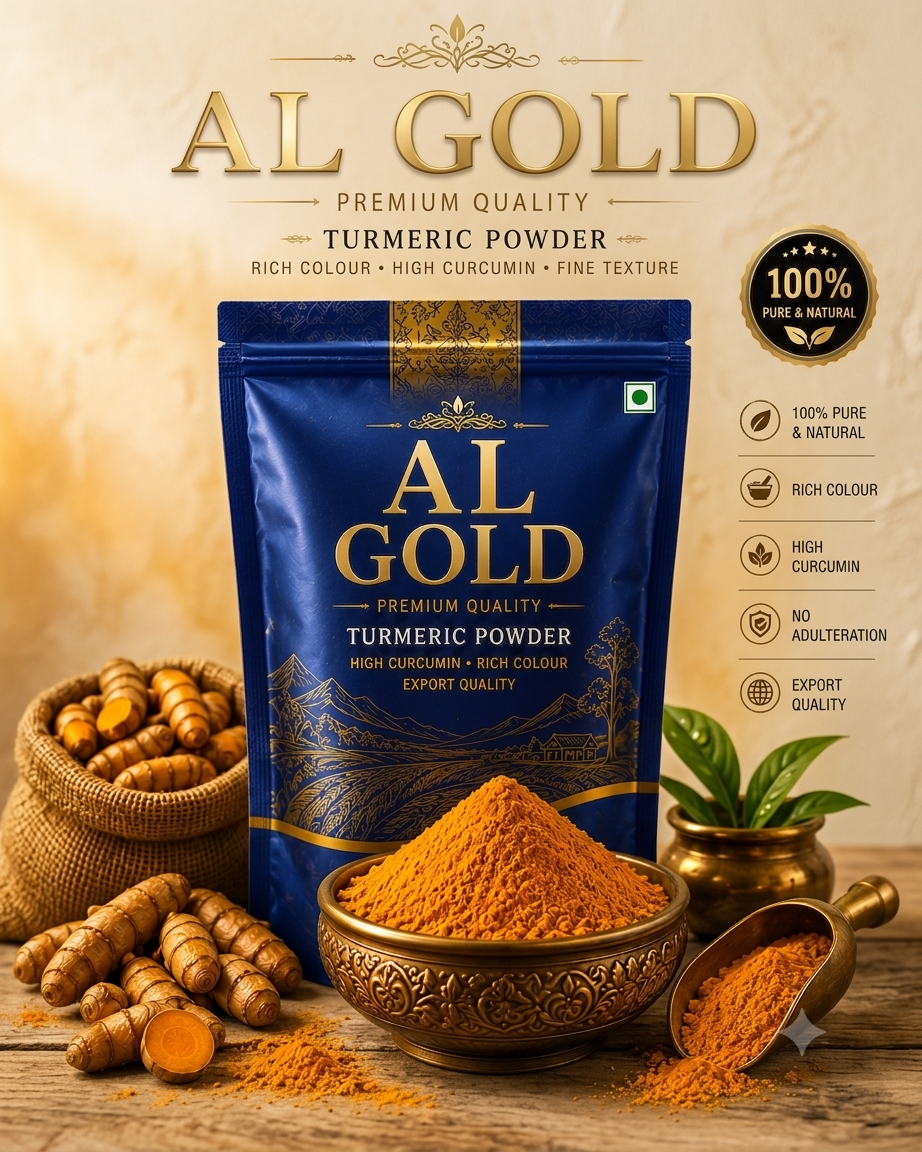 Alcold turmeric packaging